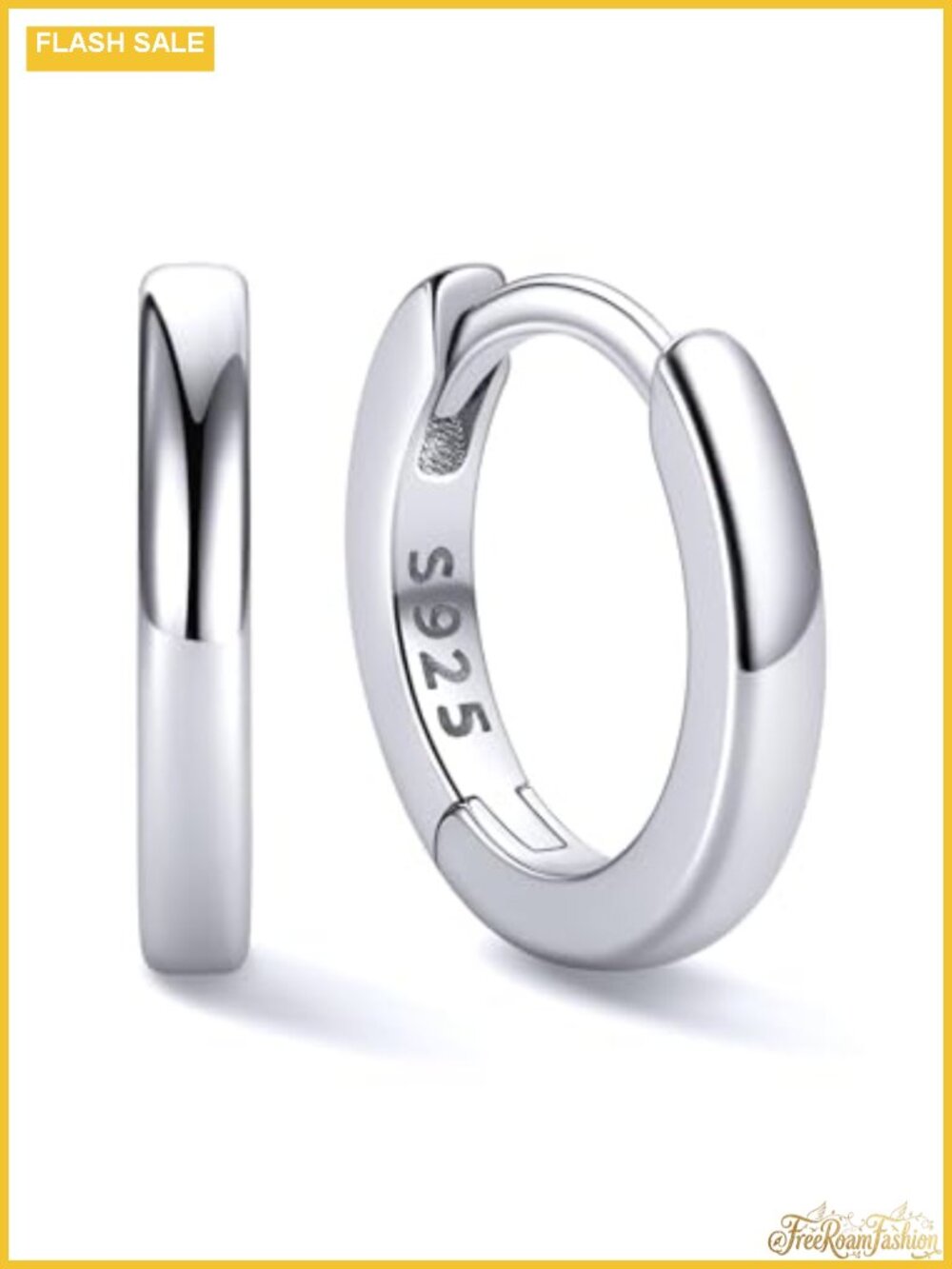 925 Sterling Silver Huggie Hoop Earrings for Women Hypoallergenic Cartilage